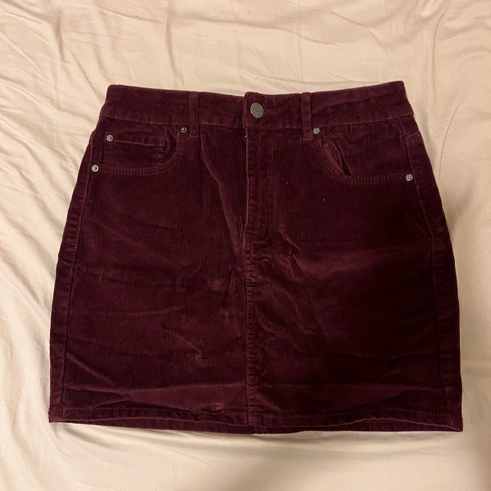 Purple Corduroy Skirt